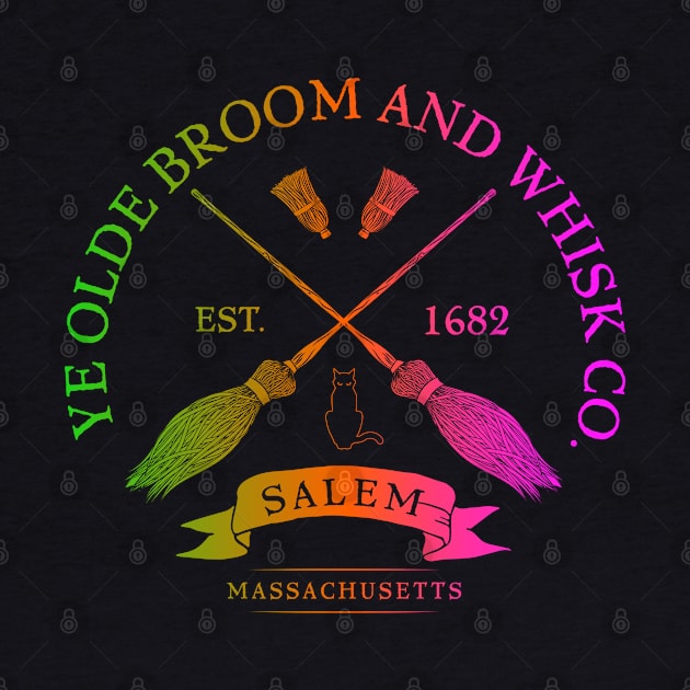 Ye Olde Broom Co - Salem Mass. Est. 1682 Halloween product by Vector Deluxe